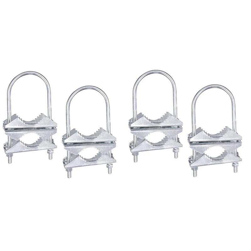 Double Antenna Mast Clamp V-Jaw Bracket U Bolts Pipe Mounting Hardware 4 Sets For Yagi Wifi Antenna, TV Antenna
Double Antenna Mast Clamp V-Jaw Bracket U Bolts Pipe Mounting Hardware 4 Sets For Yagi Wifi Antenna, TV Antenna