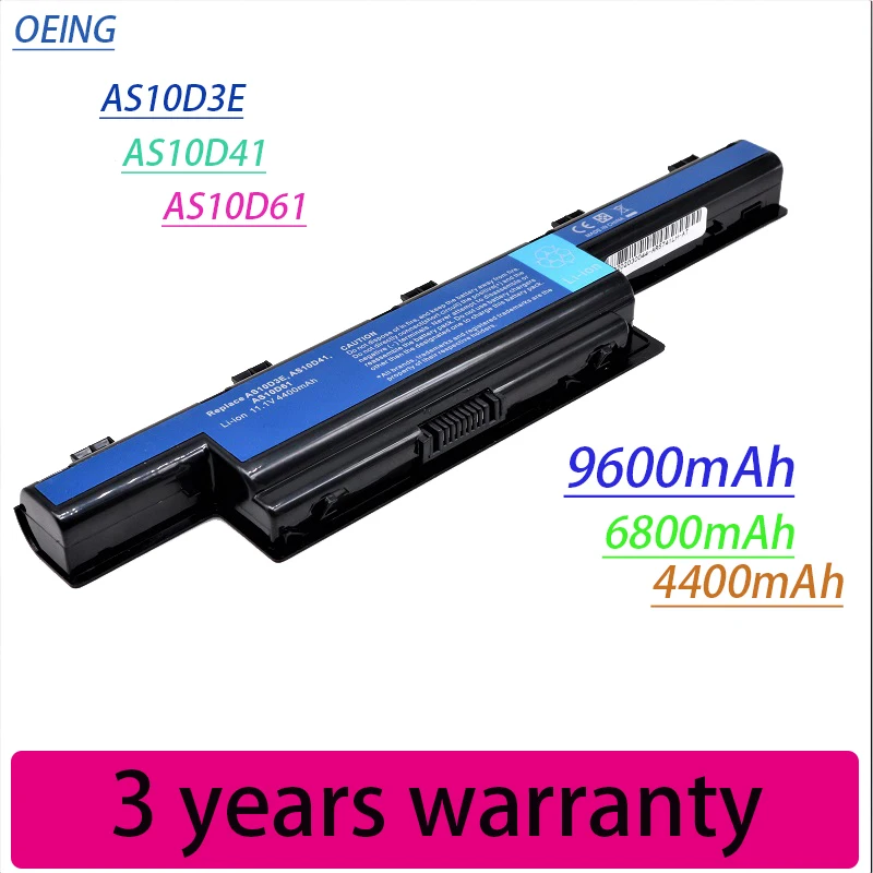 Battery For Acer Aspire AS10D31 AS10D81 V3-571G v3-771g AS10D51 AS10D61 AS10D71 AS10D75 5741 5742 5750 5551G 5560G 5741G 5750G
Battery For Acer Aspire AS10D31 AS10D81 V3-571G v3-771g AS10D51 AS10D61 AS10D71 AS10D75 5741 5742 5750 5551G 5560G 5741G 5750G