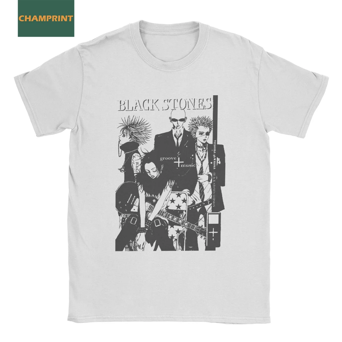 Vintage NANA Osaki Black Stones T-Shirt for Men Round Collar Cotton T Shirts Manga Anime Short Sleeve Tees Adult Clothes
Vintage NANA Osaki Black Stones T-Shirt for Men Round Collar Cotton T Shirts Manga Anime Short Sleeve Tees Adult Clothes