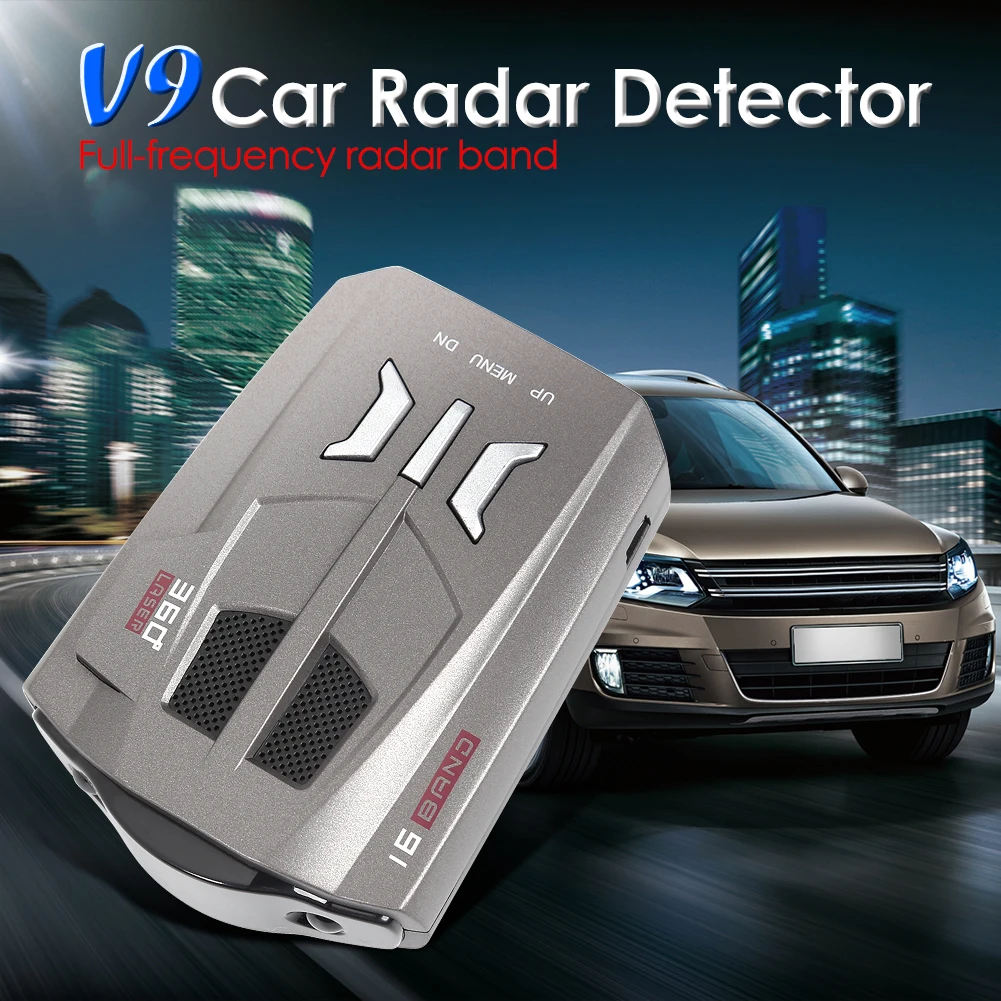 

V9 Antiradar 2 in 1 Car GPS Radar Detector Signature Mode X K VG KA Laser Bands Radar Detectors for Russiain and English