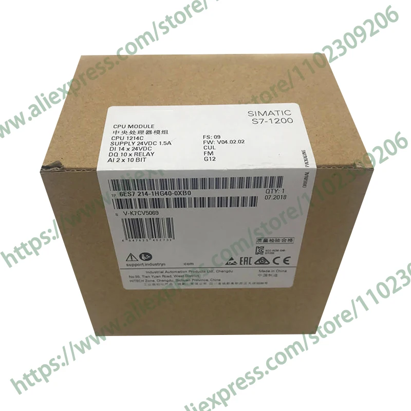 Новый оригинальный контроллер Plc S7-1200 6ES7214-1HG40-0XB0 6ES7 214-1HG40-0XB0 Moudle Немедленная доставка
Новый оригинальный контроллер Plc S7-1200 6ES7214-1HG40-0XB0 6ES7 214-1HG40-0XB0 Moudle Немедленная доставка