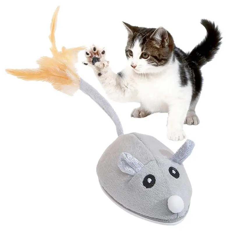 Mouse Toy For Cats Interactive Cat Mouse Toy With Plume USB Rechargeable Cat Toys Electronic Electric Ball Toy For Indoor
Mouse Toy For Cats Interactive Cat Mouse Toy With Plume USB Rechargeable Cat Toys Electronic Electric Ball Toy For Indoor