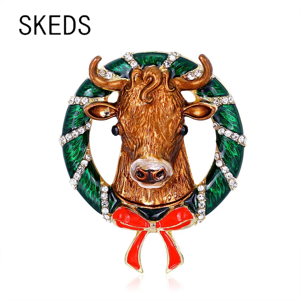SKEDS Fashion Festival Enamel Deer Cute Brooches Pins Animal Bow Corsage For Women Girls Christmas Brooch Pin Gift Badges
SKEDS Fashion Festival Enamel Deer Cute Brooches Pins Animal Bow Corsage For Women Girls Christmas Brooch Pin Gift Badges