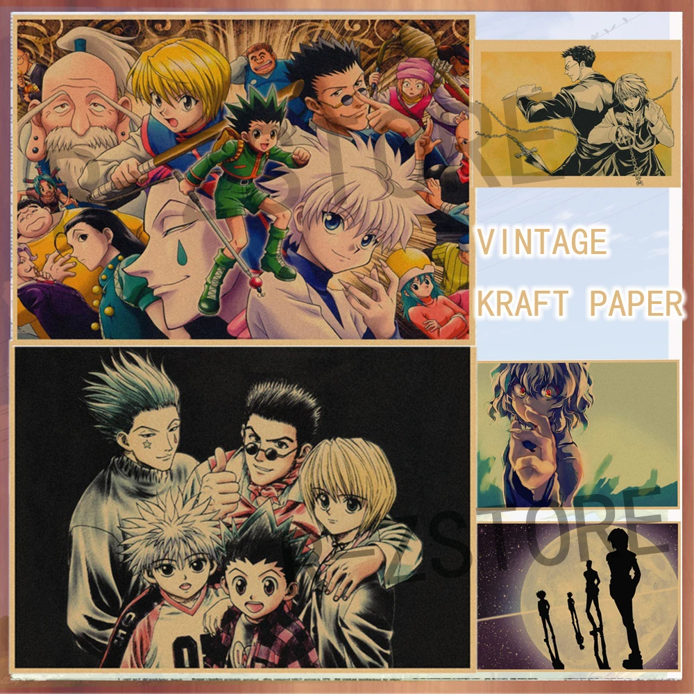 Hunter X Hunter Poster Classic Japanese Anime Poster Retro Poster Kraft Paper Poster Wall Art Home Room Decor Vintage Painting
Hunter X Hunter Poster Classic Japanese Anime Poster Retro Poster Kraft Paper Poster Wall Art Home Room Decor Vintage Painting