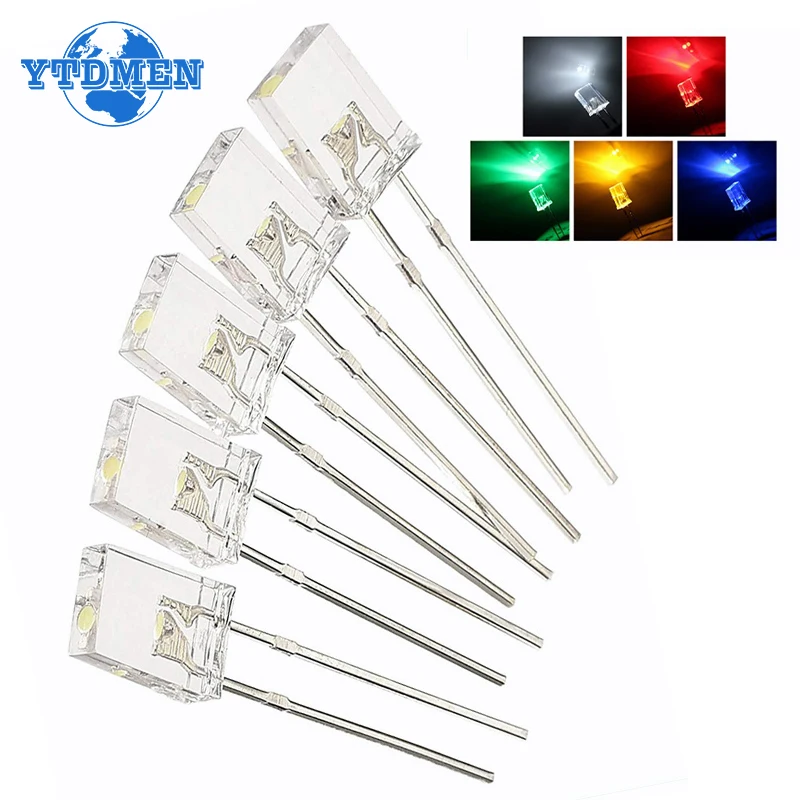 

200PCS 2x5x7 LED Diode Lights 257 Transparent Bright Multicolor Bulb Lamp Indicator Light Emitting Diodes Kit