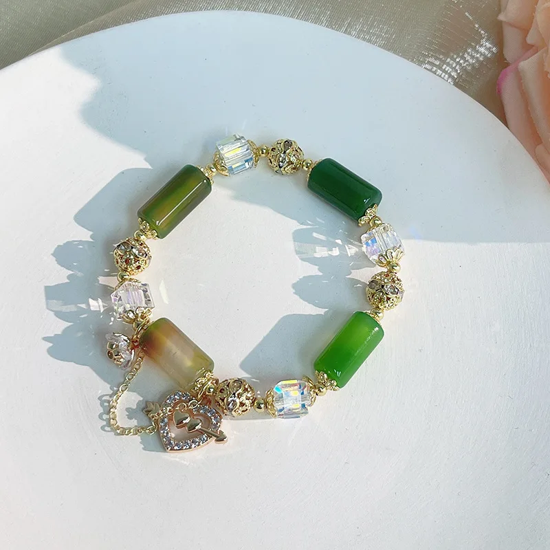 Love Bracelets for Women Cupid Arrow Geometric Cubic Crystal Beaded Strand Zirconia Heart Bracelet Jewelry Girlfriend Gifts
Love Bracelets for Women Cupid Arrow Geometric Cubic Crystal Beaded Strand Zirconia Heart Bracelet Jewelry Girlfriend Gifts