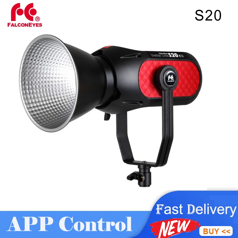 Falcon Eyes S20 COB LED Studio Video Photography Fill Light 200W 5600K App Control 9 Scene Effects For Movie Fotografia Lighting
Falcon Eyes S20 COB LED Studio Video Photography Fill Light 200W 5600K App Control 9 Scene Effects For Movie Fotografia Lighting