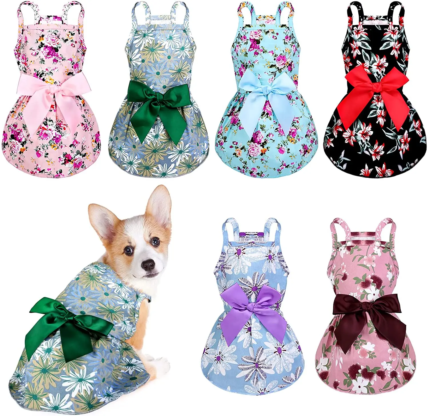 Pedgot Dog Bowknot Floral Dress Vestidos Skin-Friendly Pet Princess Dress Dog Sundress Summer Puppy Clothes for Dogs and Cats
Pedgot Dog Bowknot Floral Dress Vestidos Skin-Friendly Pet Princess Dress Dog Sundress Summer Puppy Clothes for Dogs and Cats