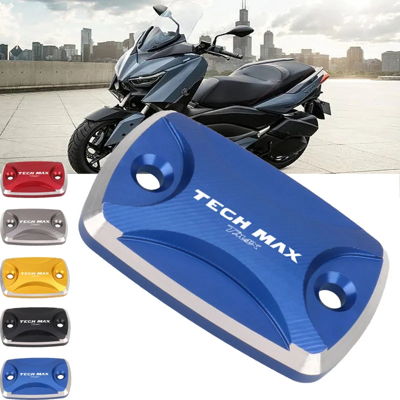 

Для YAMAHA T-max Tech Max TMAX 560 TMAX560 мотоциклетная CNC алюминиевая передняя Тормозная жидкость резервуар масляная крышка колпачок крышка главного цилиндра