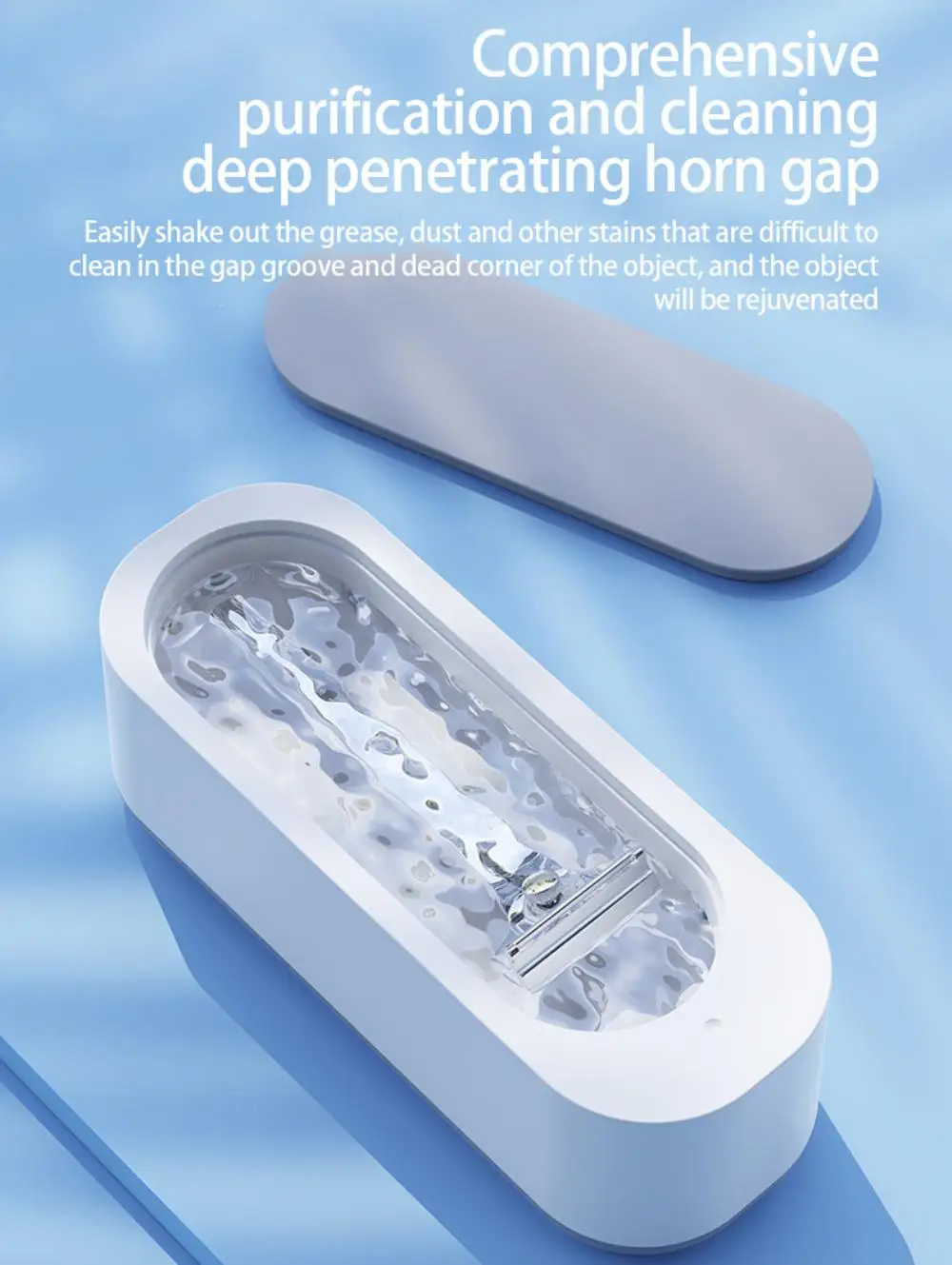 Portable Ultrasonic Cleaning Machine High Frequency Vibration Cleaner Remove Stains Jewelry Watch Glasses All-Purpose Cleaner
Portable Ultrasonic Cleaning Machine High Frequency Vibration Cleaner Remove Stains Jewelry Watch Glasses All-Purpose Cleaner