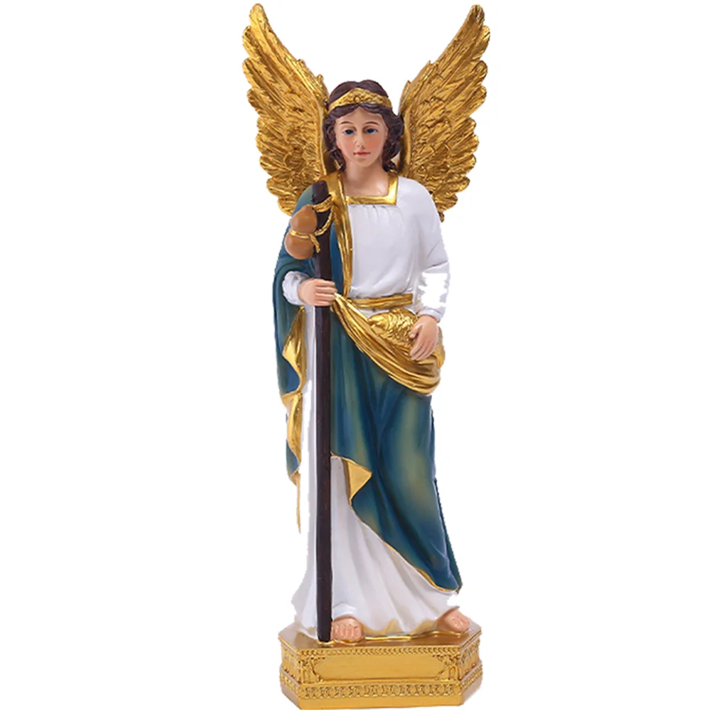 Kind Decorative Delicate Statue Resin Adornment San Rafael Statues Household Figurine for Religious Gift
Kind Decorative Delicate Statue Resin Adornment San Rafael Statues Household Figurine for Religious Gift