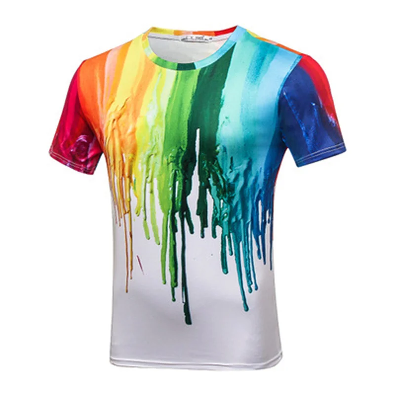 Summer New 3D Ink Graffiti Splash Paint T-shirt Short Sleeve Shirt Fashion Funny Gothic Breathable Loose Tops Tees Oversized
Summer New 3D Ink Graffiti Splash Paint T-shirt Short Sleeve Shirt Fashion Funny Gothic Breathable Loose Tops Tees Oversized
