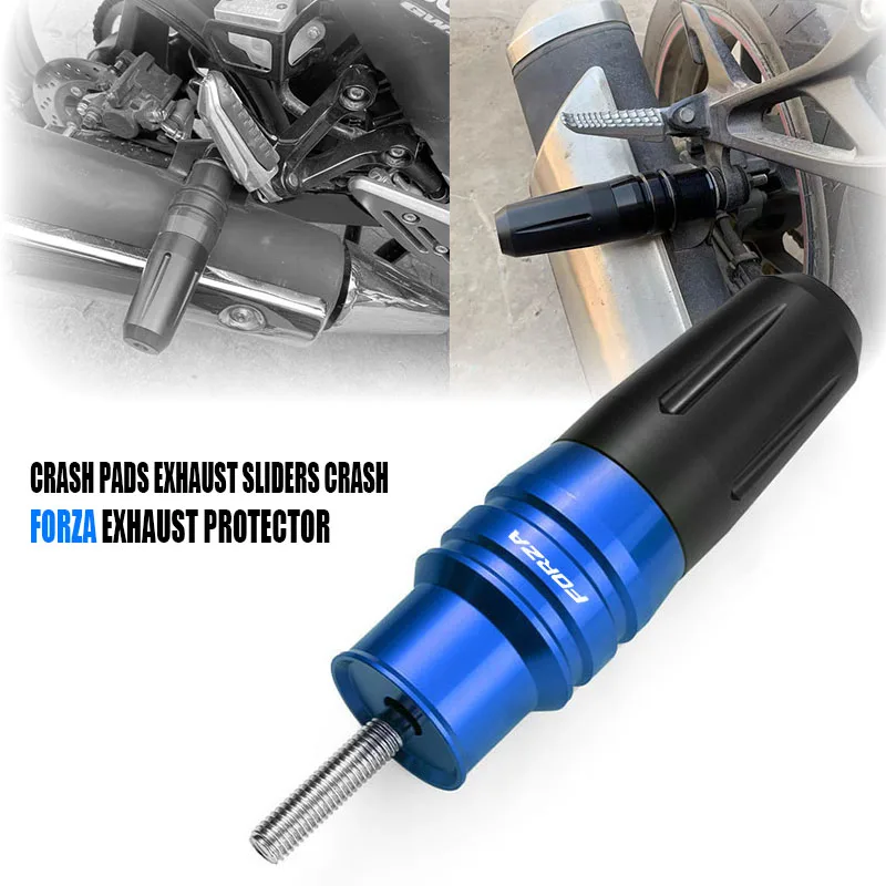 For HONDA FORZA 300 250 FORZA125 New High Quality Motorcycle CNC Aluminium Crash Pads Exhaust Frame Slider Protector LOGO FORZA 
For HONDA FORZA 300 250 FORZA125 New High Quality Motorcycle CNC Aluminium Crash Pads Exhaust Frame Slider Protector LOGO FORZA