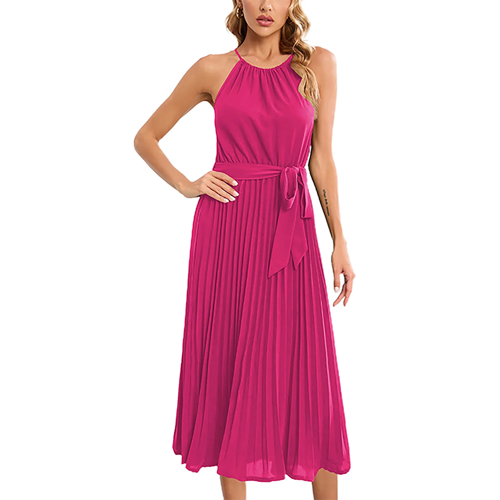 A-Line Dresses Women Dress Daily Formal Cocktail Comfortable Halter Neck High Waist Lightweight Long Sleeveless
A-Line Dresses Women Dress Daily Formal Cocktail Comfortable Halter Neck High Waist Lightweight Long Sleeveless