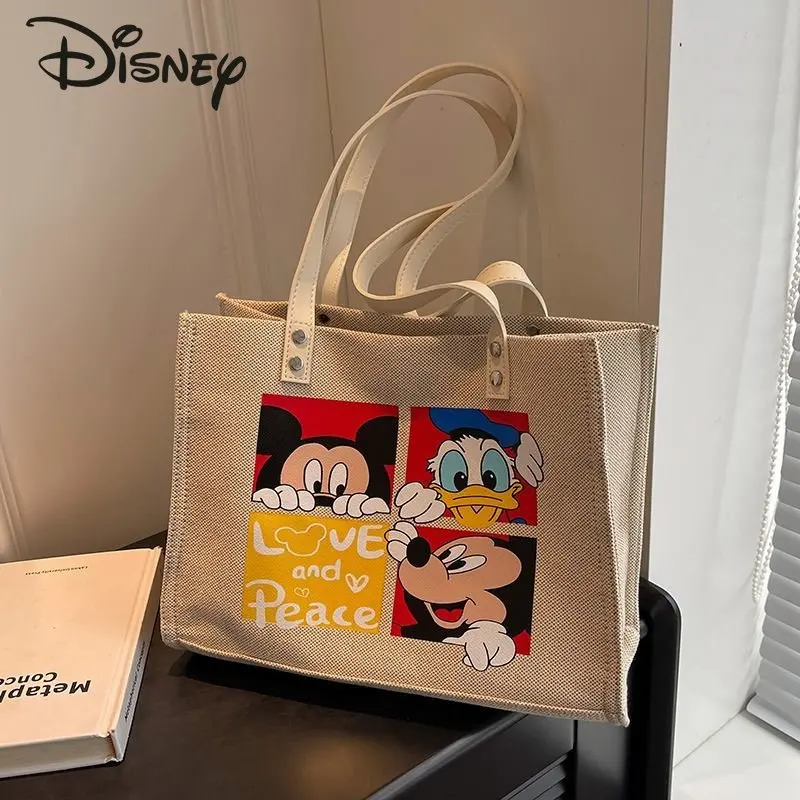 Disney Mickey New Women's Bag Fashionable High Quality Commuter Handbag Canvas Multifunctional Large Capacity Shopping Bag
Disney Mickey New Women's Bag Fashionable High Quality Commuter Handbag Canvas Multifunctional Large Capacity Shopping Bag