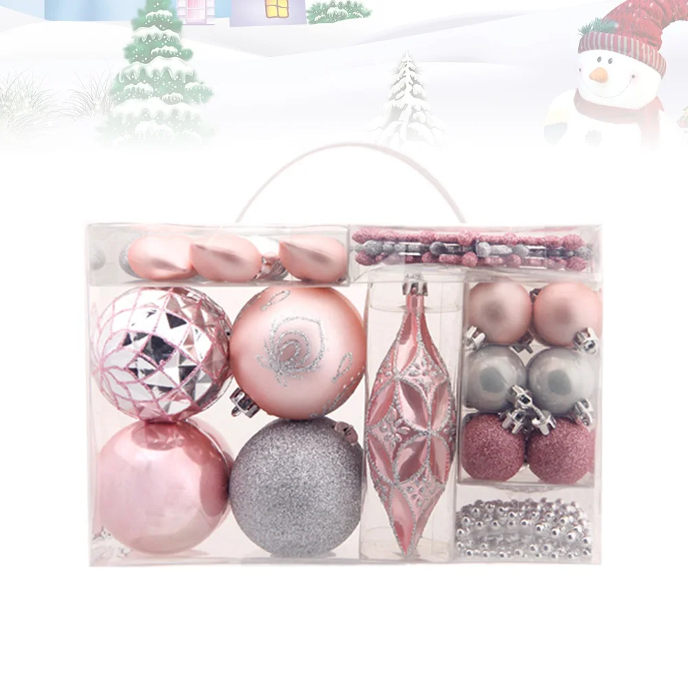 50pcs Xmas Pendants Painting Balls Snowflake Heart Shaped Hanging Ornaments Wall Decor
50pcs Xmas Pendants Painting Balls Snowflake Heart Shaped Hanging Ornaments Wall Decor