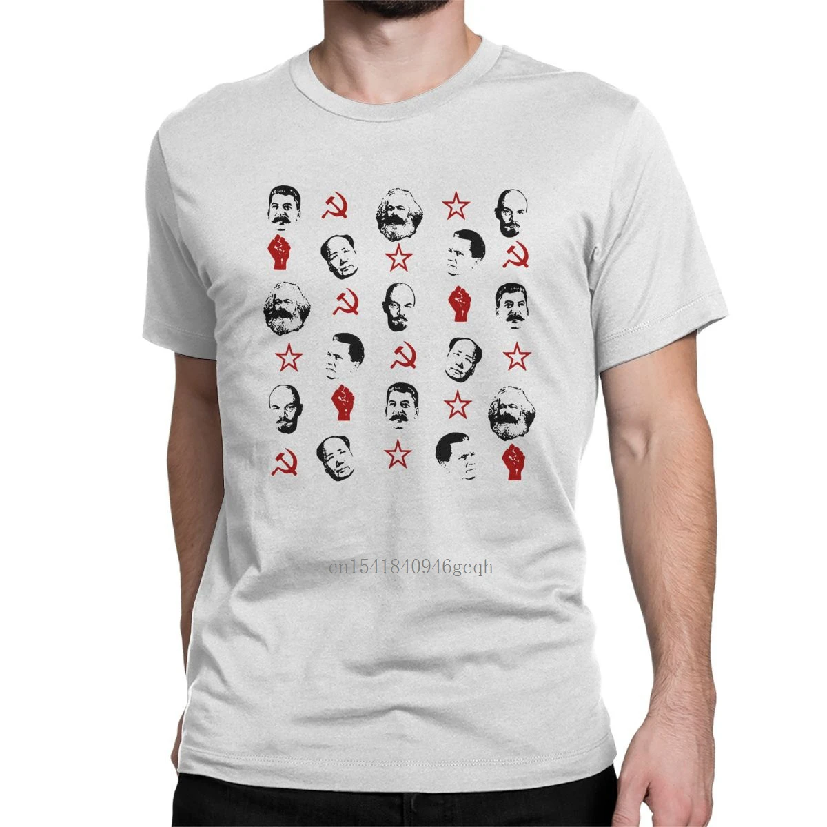 Men T-Shirt Communist Humor 100% Cotton Tees Short Sleeve Marx Lenin Stalin Mao T Shirt Round Neck Clothes Plus Size
Men T-Shirt Communist Humor 100% Cotton Tees Short Sleeve Marx Lenin Stalin Mao T Shirt Round Neck Clothes Plus Size