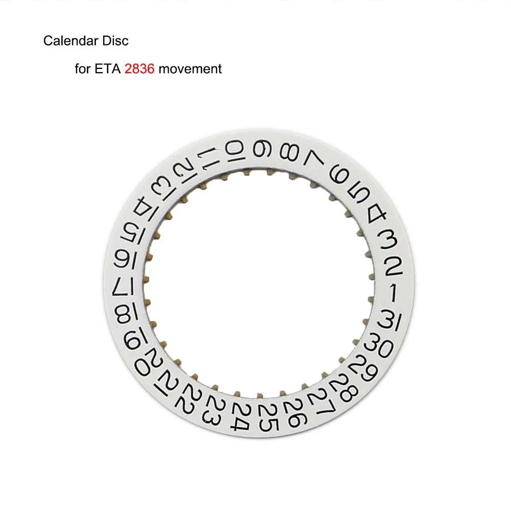 

3 O'clock Calendar Date Disc Plate for ETA 2836 Movement Modified Calendar Disk Watch Accessories