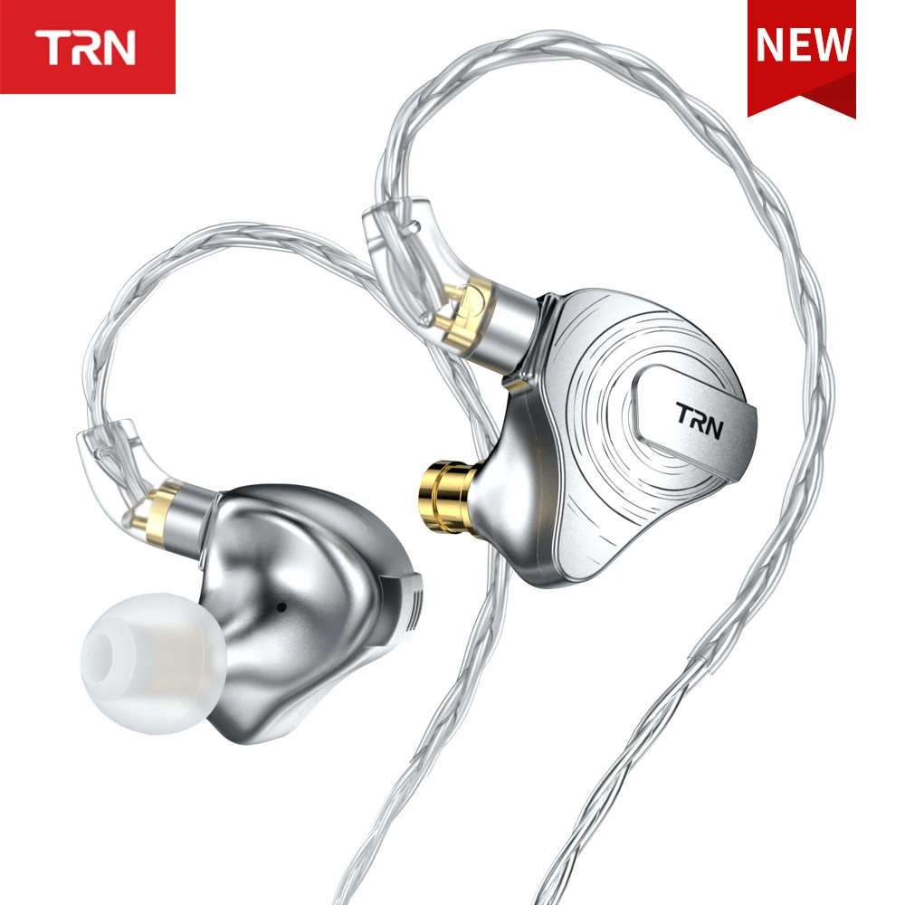 Наушники-вкладыши TRN ST5 4BA 1DD гибридные Hi-Fi наушники с монитором и шумоподавлением