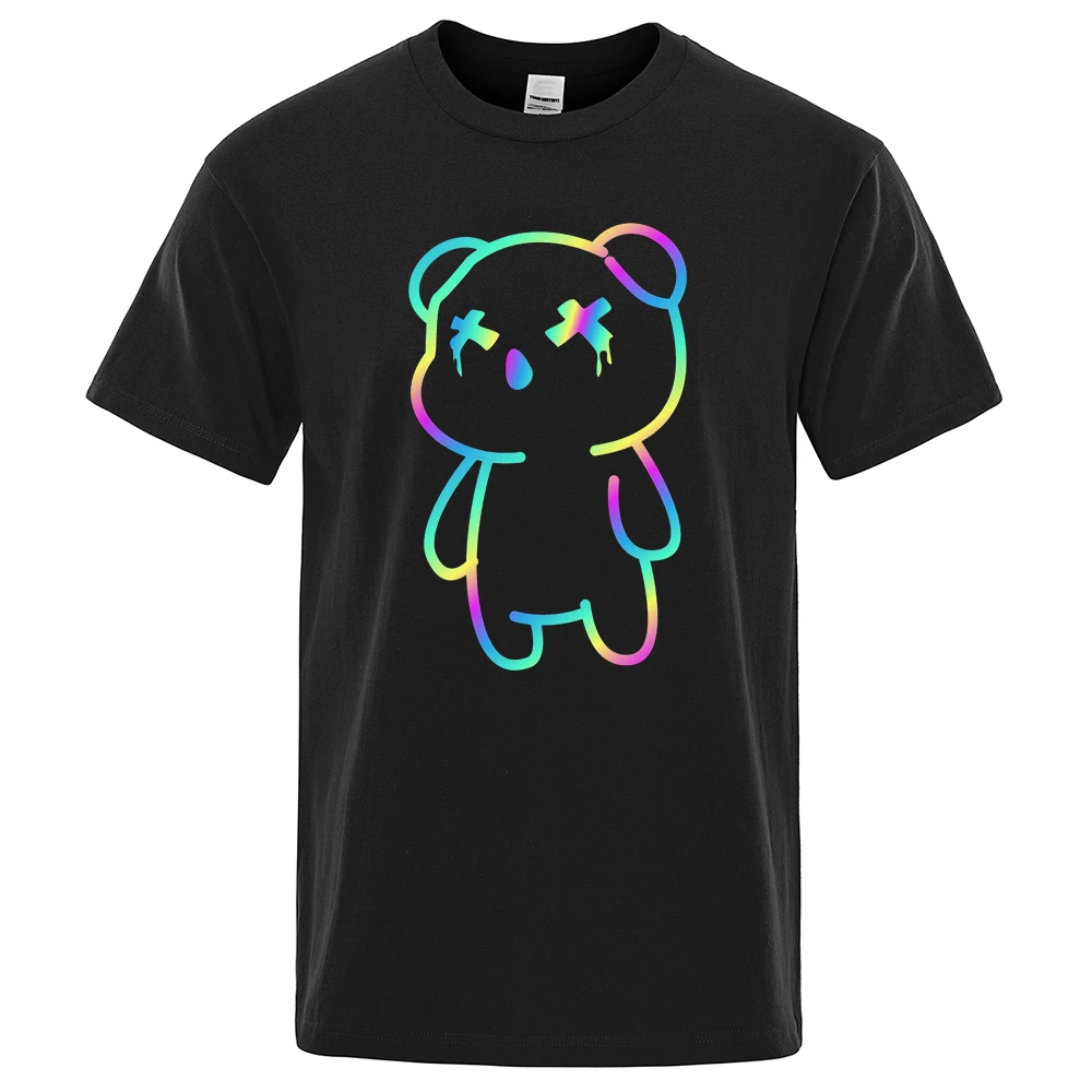 Rainbow Colored Cartoon Bear T Shirts Men Fashion Street Tshirt Summer Oversized Clothes Hip Hop O-Neck Cotton Short Sleeve Tops
Rainbow Colored Cartoon Bear T Shirts Men Fashion Street Tshirt Summer Oversized Clothes Hip Hop O-Neck Cotton Short Sleeve Tops