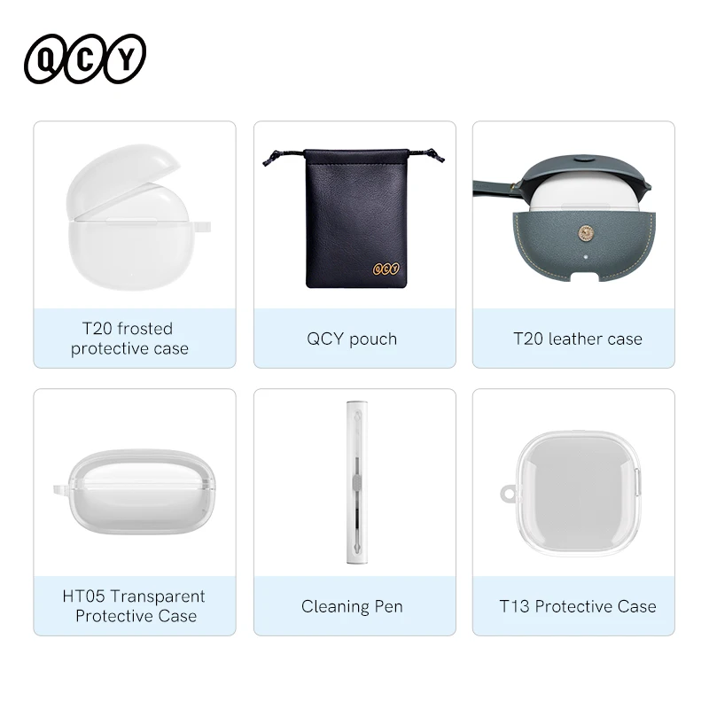 QCY HT05 T20 T13 беспроводные наушники, сумка для хранения, защитный чехол, наушники, мягкие из искусственной кожи, сумки, наушники, чистящие наборы
QCY HT05 T20 T13 беспроводные наушники, сумка для хранения, защитный чехол, наушники, мягкие из искусственной кожи, сумки, наушники, чистящие наборы