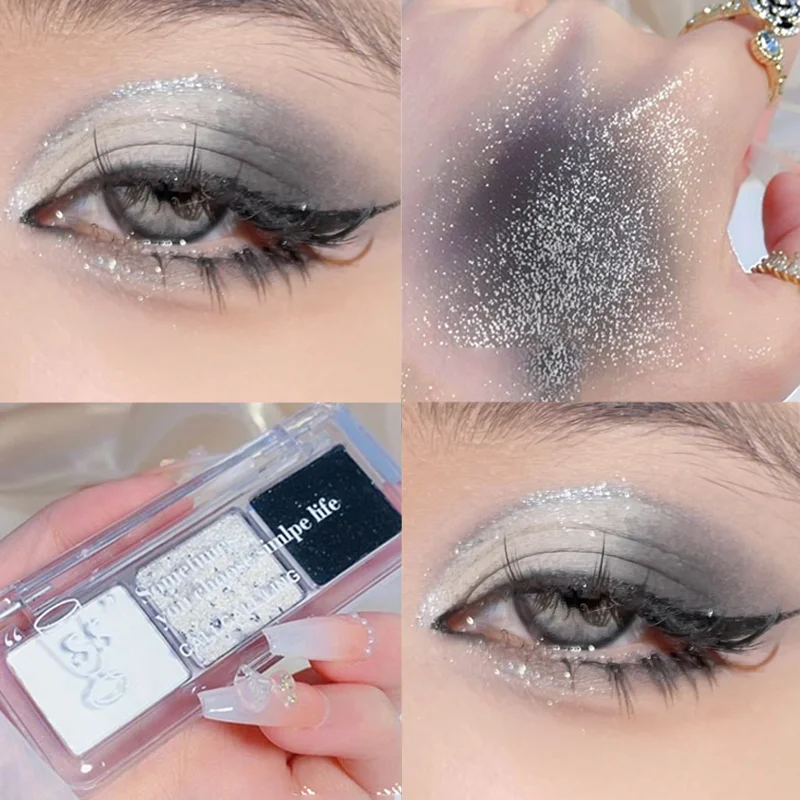 3 Color Glittler Eyeshadow Palette Matte Green Purple Color Long Lasting Waterproof Shimmer Pigment Party Eyes Makeup Palette
3 Color Glittler Eyeshadow Palette Matte Green Purple Color Long Lasting Waterproof Shimmer Pigment Party Eyes Makeup Palette