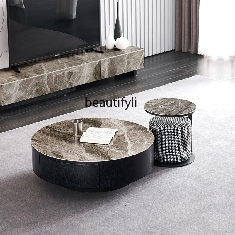 zqLight Luxury Stone Plate TV Cabinet Retractable Nordic Simple Home Italian round Tea Table Combination
zqLight Luxury Stone Plate TV Cabinet Retractable Nordic Simple Home Italian round Tea Table Combination