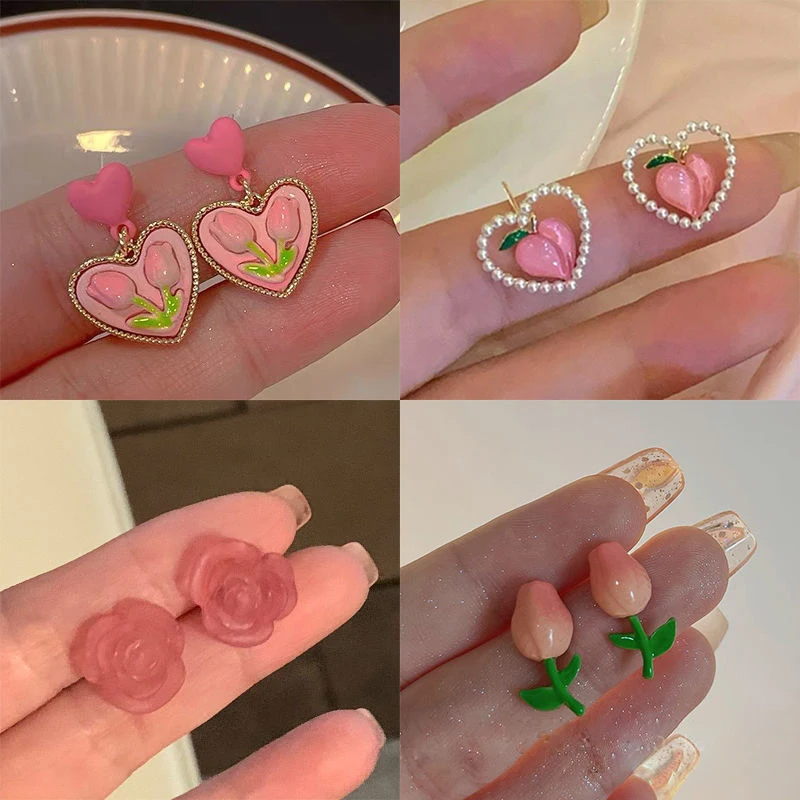 New Dripping Oil Color Flower Stud Earrings Spring And Summer Sweet Design Women Earrings Fashion Acrylic Jewelry Accessories
New Dripping Oil Color Flower Stud Earrings Spring And Summer Sweet Design Women Earrings Fashion Acrylic Jewelry Accessories
