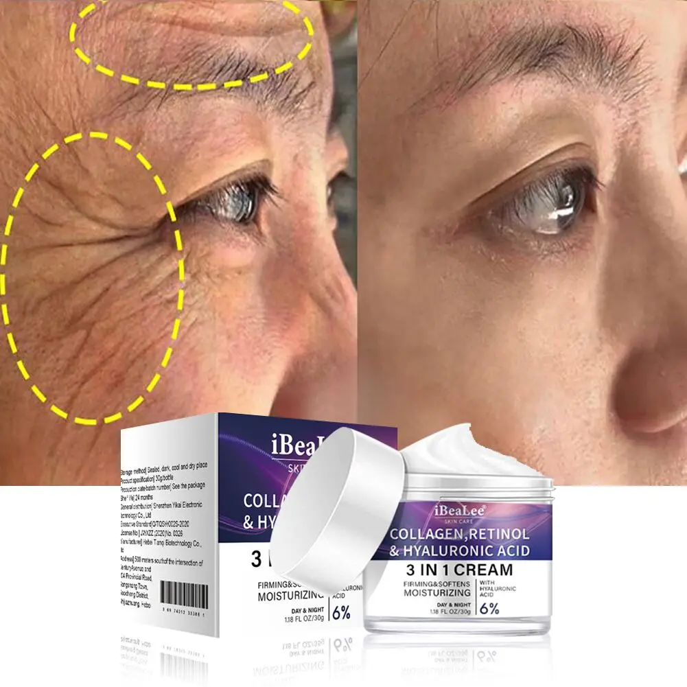 Collagen Wrinkle Remover Face Cream Firming Lifting Anti-Aging Fade Fine Lines Whitening Moisturizer Brighten Skin Care Products
Collagen Wrinkle Remover Face Cream Firming Lifting Anti-Aging Fade Fine Lines Whitening Moisturizer Brighten Skin Care Products