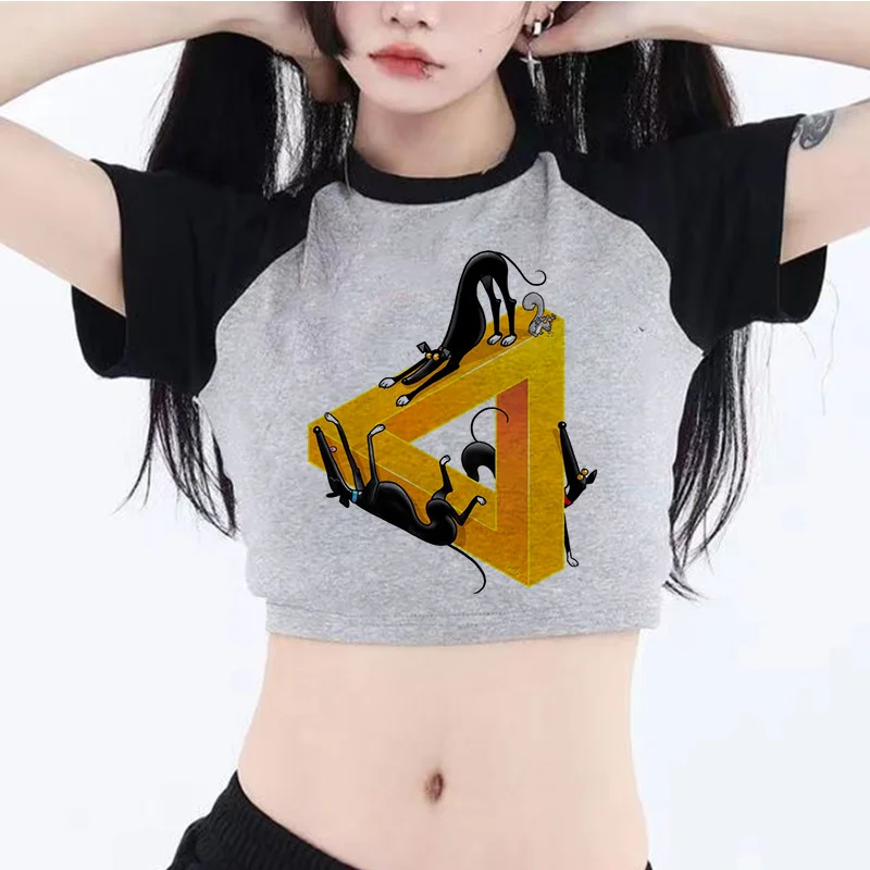 Уличная одежда escher, готический кроп-топ для девочек yk2 2000s Kawaii 90-х, футболка
Уличная одежда escher, готический кроп-топ для девочек yk2 2000s Kawaii 90-х, футболка
