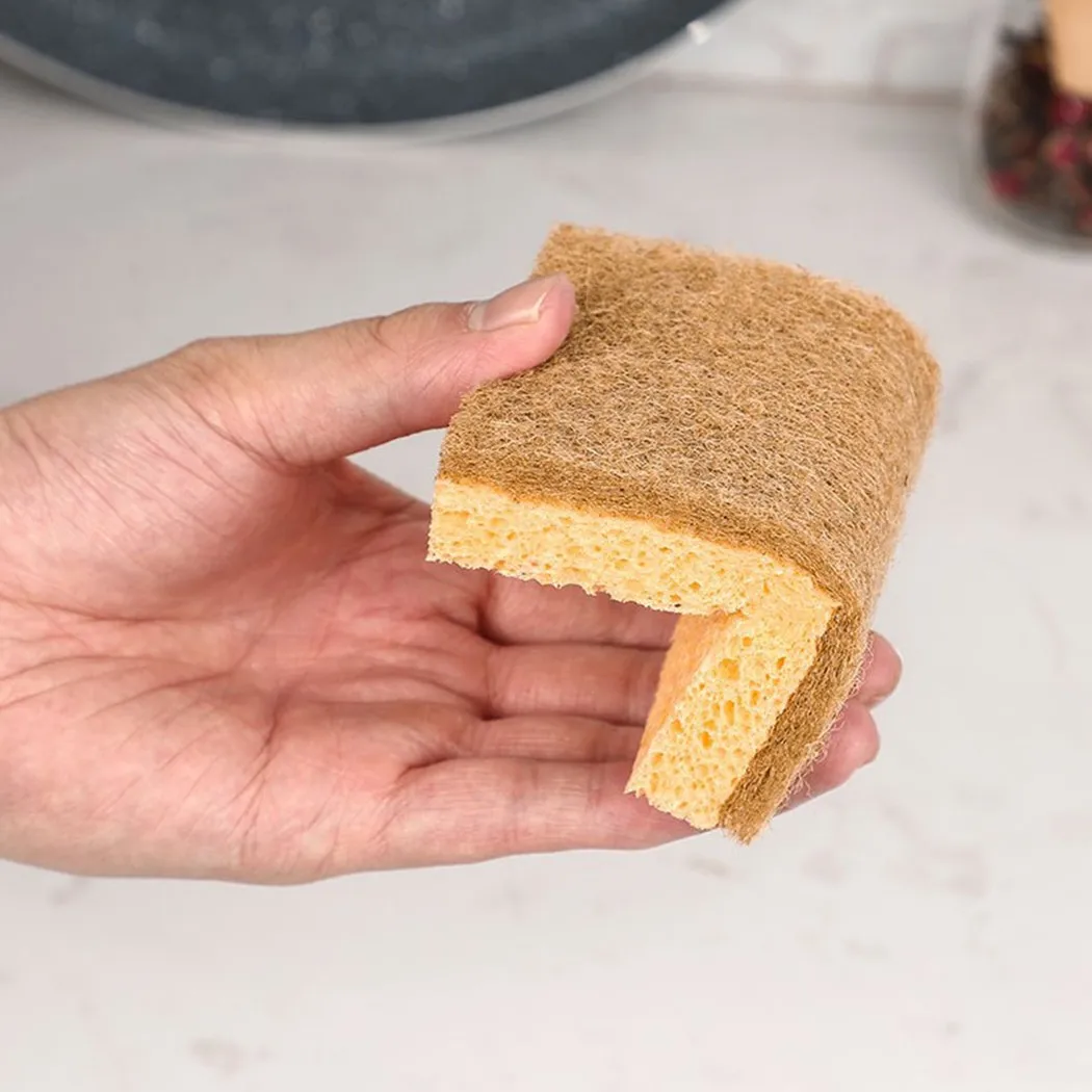 10Pack Kitchen Sponge With Scrub Natural Plant Based Scrub Sponge Pad Palm Fiber Dishwashing Kitchen Item Scrubber Non Scratch
10Pack Kitchen Sponge With Scrub Natural Plant Based Scrub Sponge Pad Palm Fiber Dishwashing Kitchen Item Scrubber Non Scratch