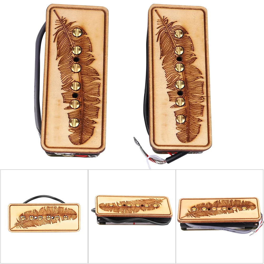 GMB213 Electric Guitar Pickup Guitar Bridge Pickup & Neck Pickups Feather Wood SS guitar
GMB213 Electric Guitar Pickup Guitar Bridge Pickup & Neck Pickups Feather Wood SS guitar