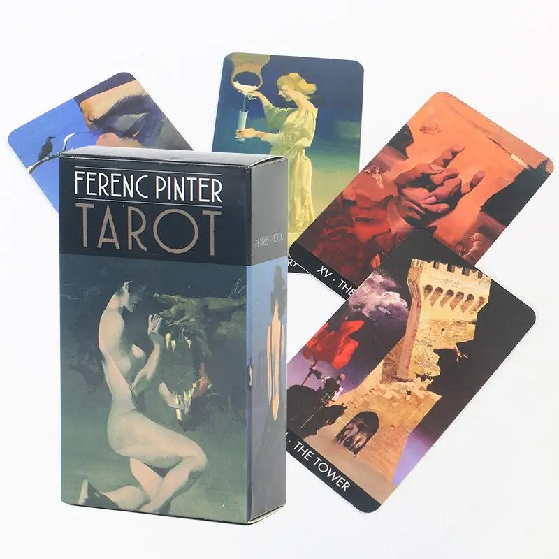 78Pcs Ferenc Pinter Tarot Deck Oracle Cards Divination Fate Entertainment Party Board Games Tarot Card
78Pcs Ferenc Pinter Tarot Deck Oracle Cards Divination Fate Entertainment Party Board Games Tarot Card