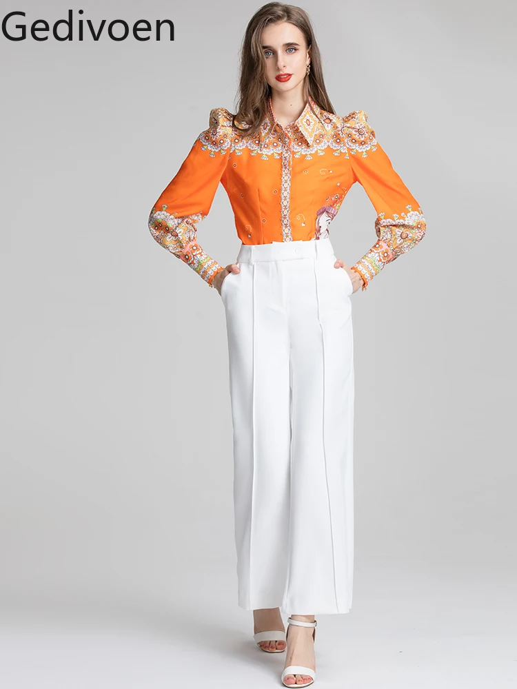 Модный Дизайнерский Костюм Gedivoen из осенних брюк, Женская однобортная рубашка с рукавами-фонариками + офисные белые брюки, комплект из 2 пред...
Модный Дизайнерский Костюм Gedivoen из осенних брюк, Женская однобортная рубашка с рукавами-фонариками + офисные белые брюки, комплект из 2 пред...