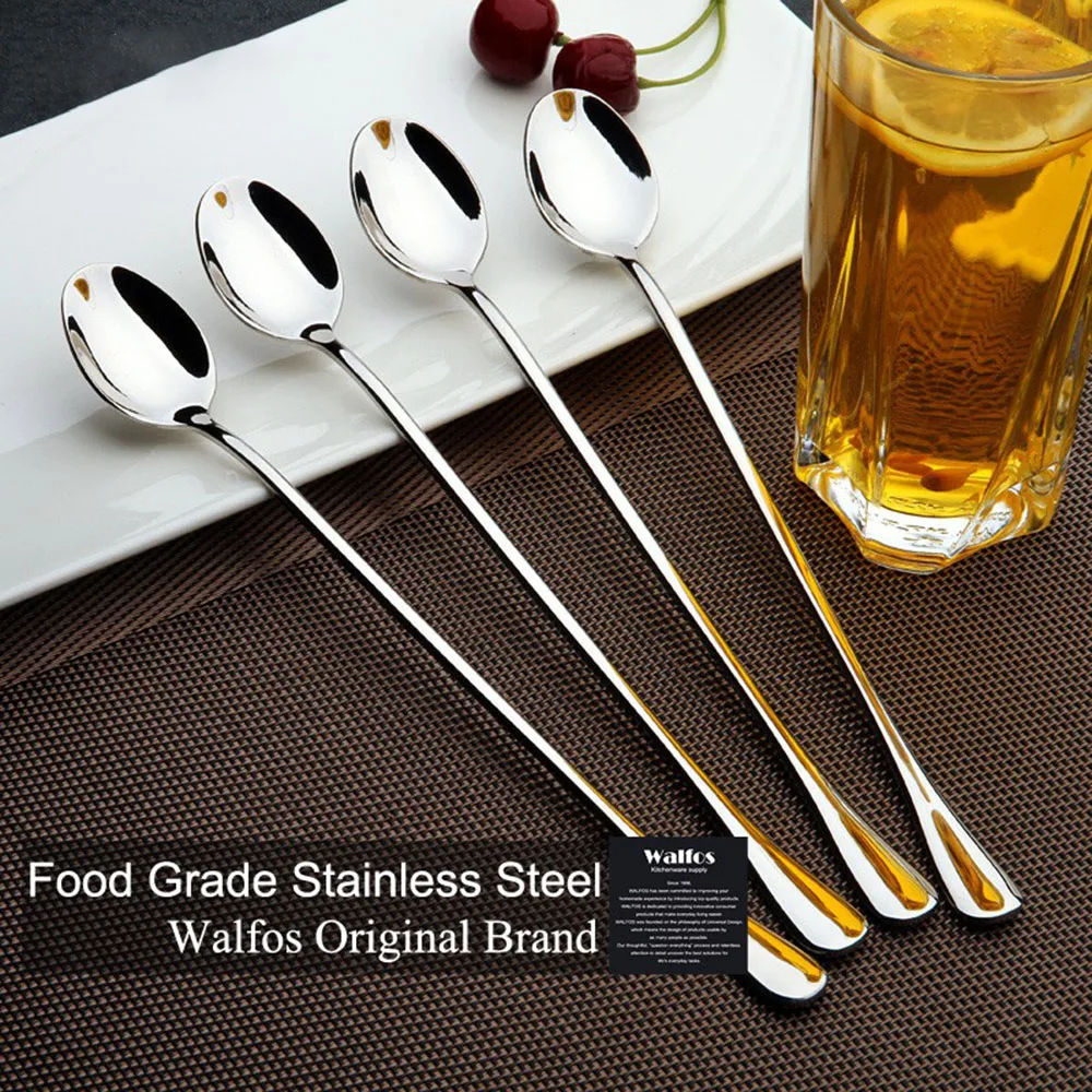 6PCS Tea Spoons Long Handle Ice Cream Dessert Sundae Spoons Kitchen Hot Cutlery Drinking Tableware Stainless Steel Coffee Spoons
6PCS Tea Spoons Long Handle Ice Cream Dessert Sundae Spoons Kitchen Hot Cutlery Drinking Tableware Stainless Steel Coffee Spoons