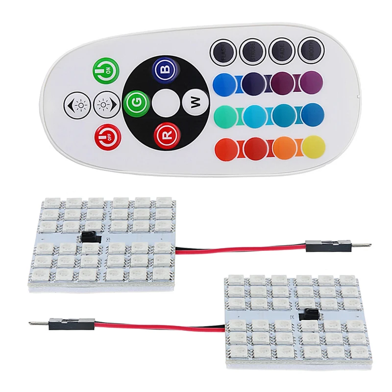 2 x T10 36SMD Автомобильная RGB Гирлянда купольная лампа для чтения атмосферная лампа с дистанционным управлением Y9RC
2 x T10 36SMD Автомобильная RGB Гирлянда купольная лампа для чтения атмосферная лампа с дистанционным управлением Y9RC