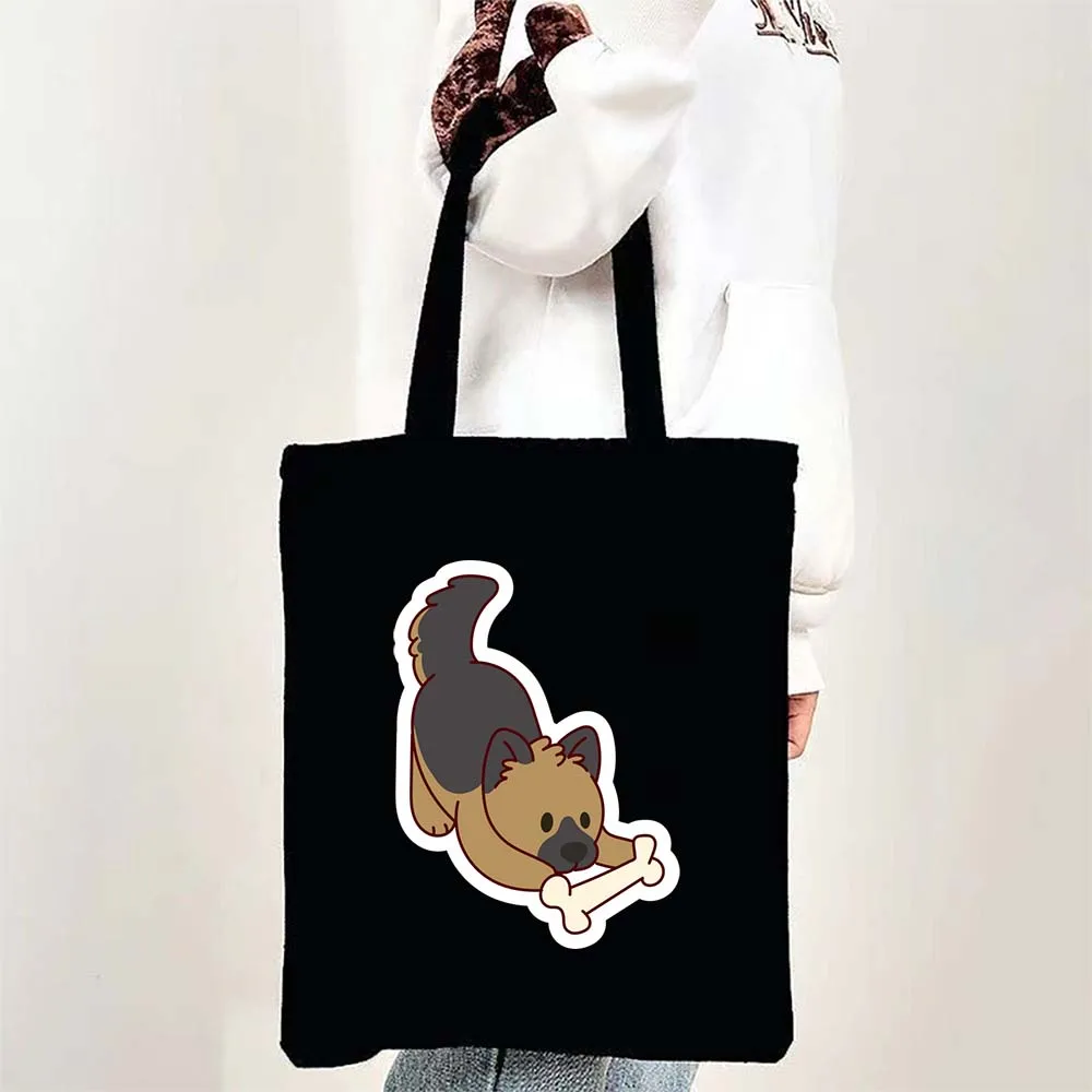 Dog Plays with Bone Sticker Tote Bags for Women Canvas Shopping Beach Bag Large Capacity Reusable Handbags
Dog Plays with Bone Sticker Tote Bags for Women Canvas Shopping Beach Bag Large Capacity Reusable Handbags