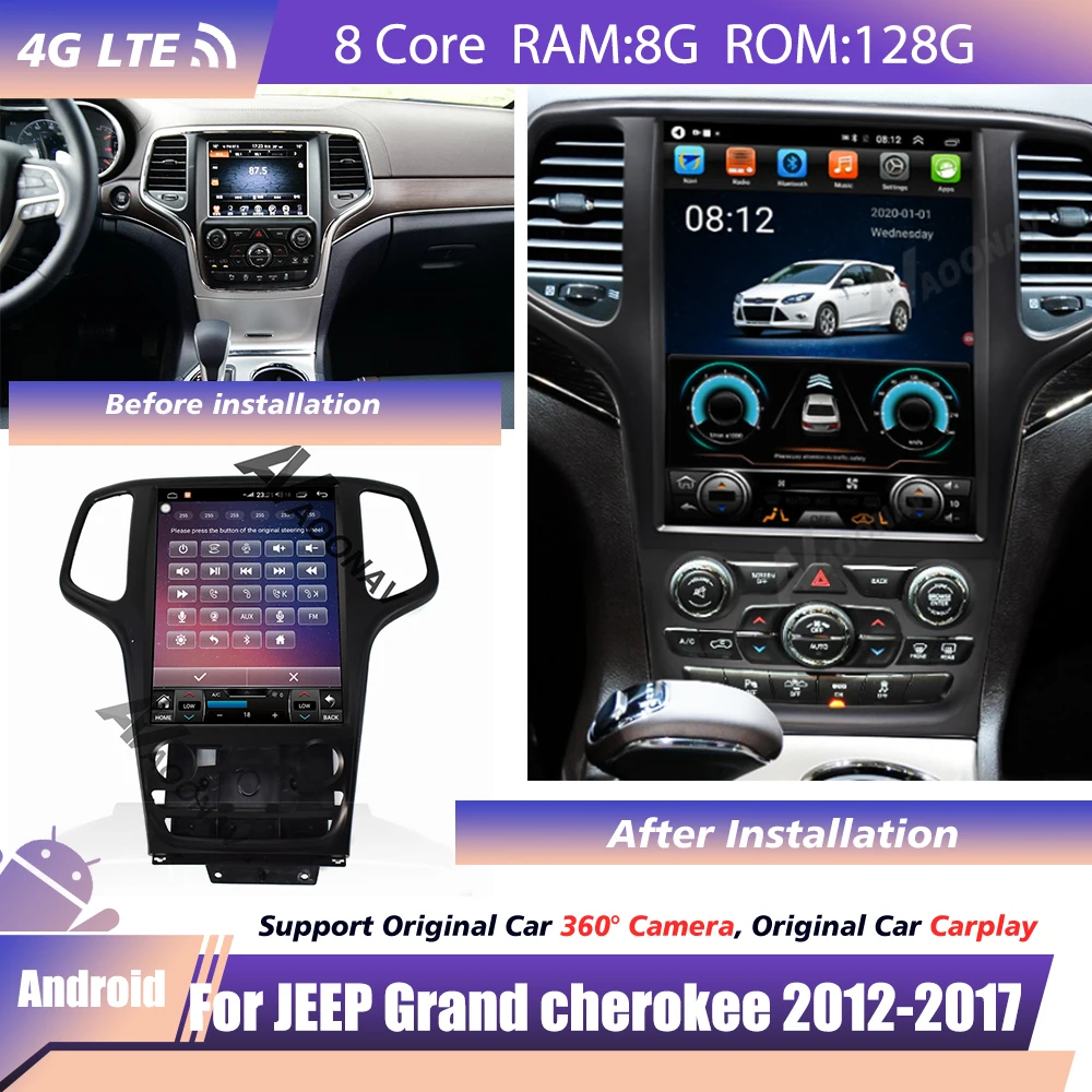 Stereo receiver Android System For JEEP Grand cherokee 2012 2013 2014 2015 2016 2017 2 Din GPS Touch Screen Navigation Video
Stereo receiver Android System For JEEP Grand cherokee 2012 2013 2014 2015 2016 2017 2 Din GPS Touch Screen Navigation Video