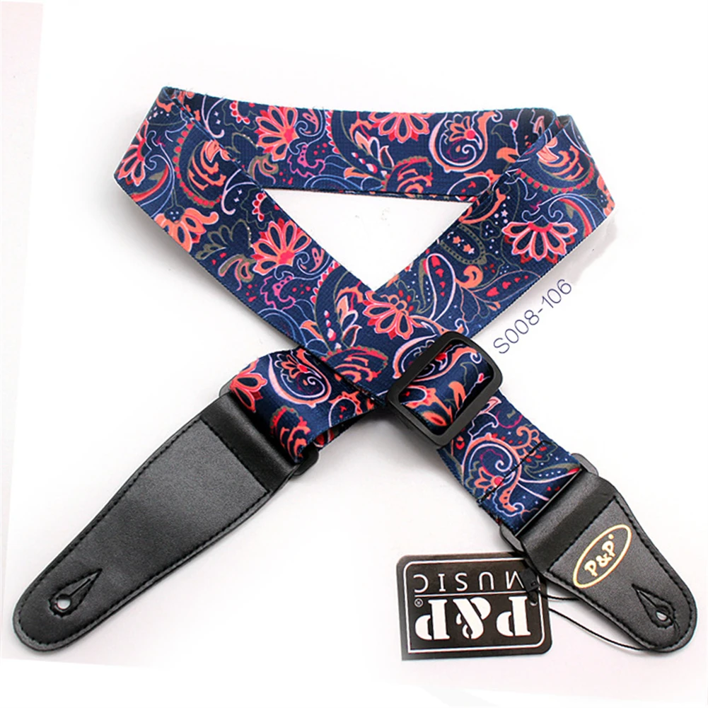 Adjustable Colorful Printed Belt Nylon Guitar Strap For Acoustic Electric Bass Durable Thick Polyester Woven Guitar Accessories
Adjustable Colorful Printed Belt Nylon Guitar Strap For Acoustic Electric Bass Durable Thick Polyester Woven Guitar Accessories