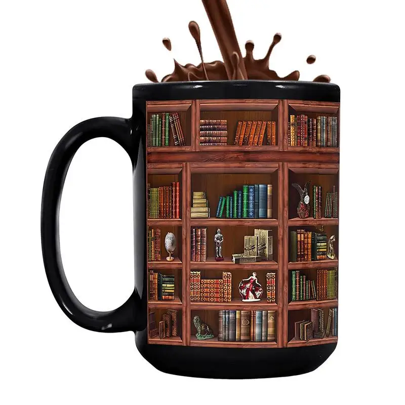 Library Bookshelf Printed Mugs Durable Ceramic Book Mugs Large Capacity 430ml Coffee Mugs Librarian Cup Gift For Book Lovers
Library Bookshelf Printed Mugs Durable Ceramic Book Mugs Large Capacity 430ml Coffee Mugs Librarian Cup Gift For Book Lovers