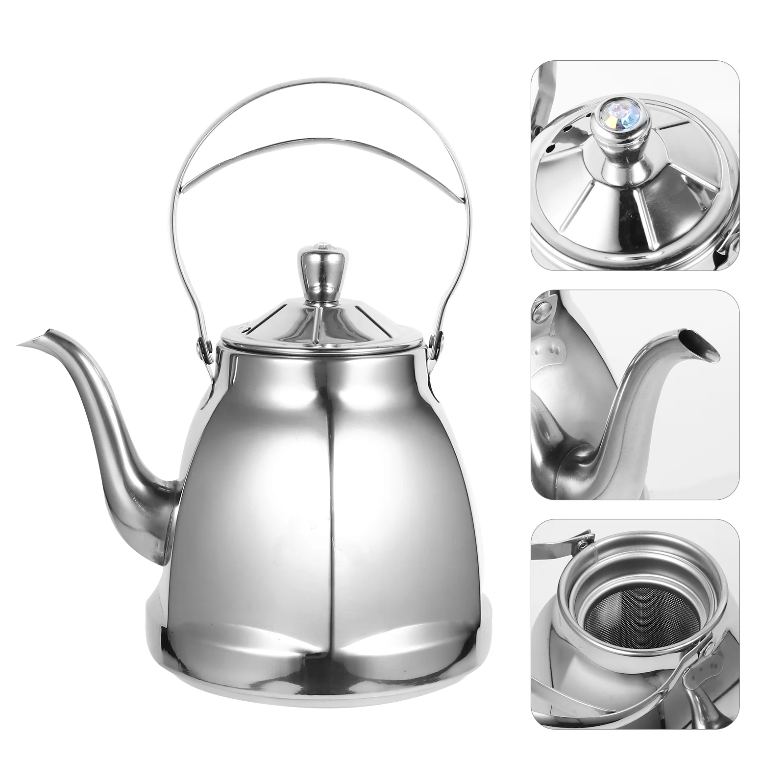 Stainless Steel Teapot With Infuser Tea Pot Kettle Water Kettle Fast Boiling Heat Water Tea Pot 1. 5L
Stainless Steel Teapot With Infuser Tea Pot Kettle Water Kettle Fast Boiling Heat Water Tea Pot 1. 5L
