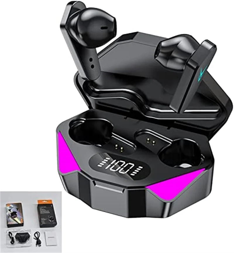 X15 E-sports Game Bluetooth Headset Zero Delay Music LED Earbuds Calls Earphone TWS Bluetooth Wireless Noise Reduction Headset
X15 E-sports Game Bluetooth Headset Zero Delay Music LED Earbuds Calls Earphone TWS Bluetooth Wireless Noise Reduction Headset