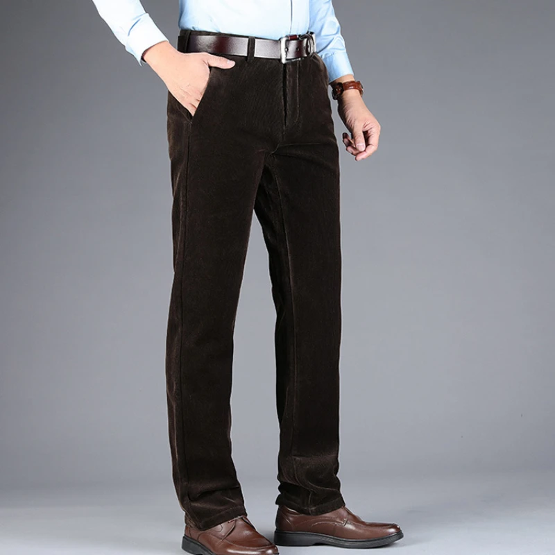 Mens Velvet Corduroy Straight Dress Pants Classic Brown Stretch Comfortable Suit Pants Men Classic Fit Plain Front Pant Male
Mens Velvet Corduroy Straight Dress Pants Classic Brown Stretch Comfortable Suit Pants Men Classic Fit Plain Front Pant Male