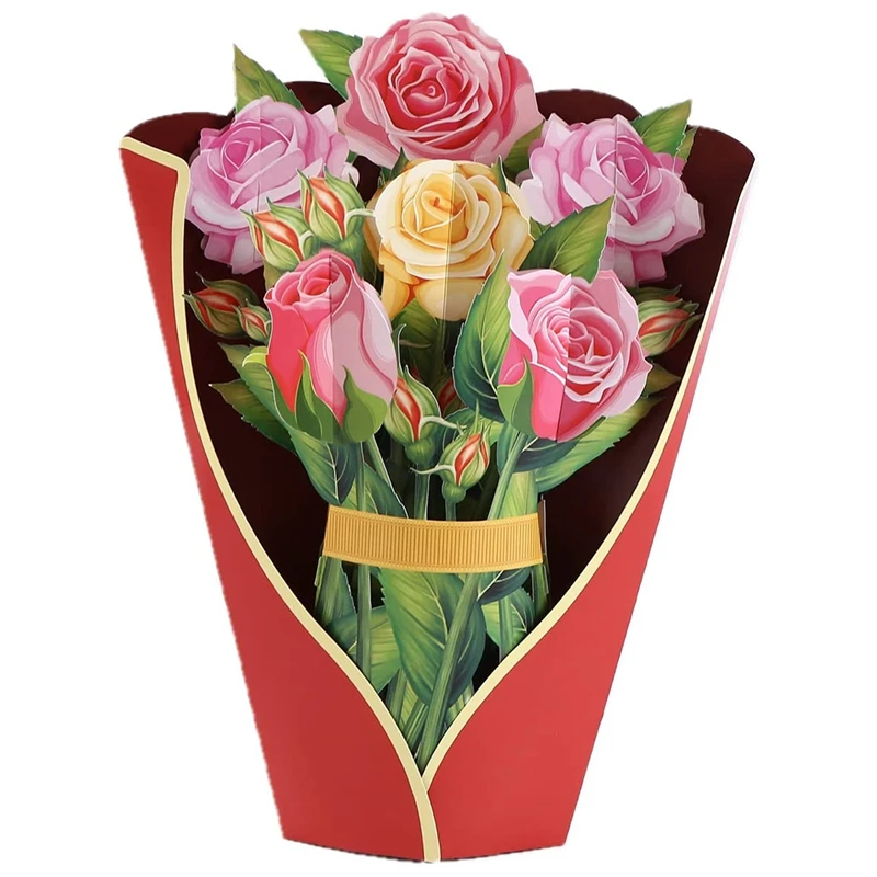 LJL-Paper Popup Cards, Rose Flower Bouquet 3D Popup Greeting Cards For Mom Mothers Day Greeting Cards All Occasions
LJL-Paper Popup Cards, Rose Flower Bouquet 3D Popup Greeting Cards For Mom Mothers Day Greeting Cards All Occasions