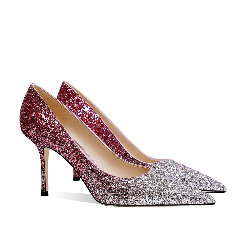 2023 Spring European and American New Women's High Heels Gradient Sequin Stiletto Heel Pointed Temperament Shoes Wedding Shoes
2023 Spring European and American New Women's High Heels Gradient Sequin Stiletto Heel Pointed Temperament Shoes Wedding Shoes