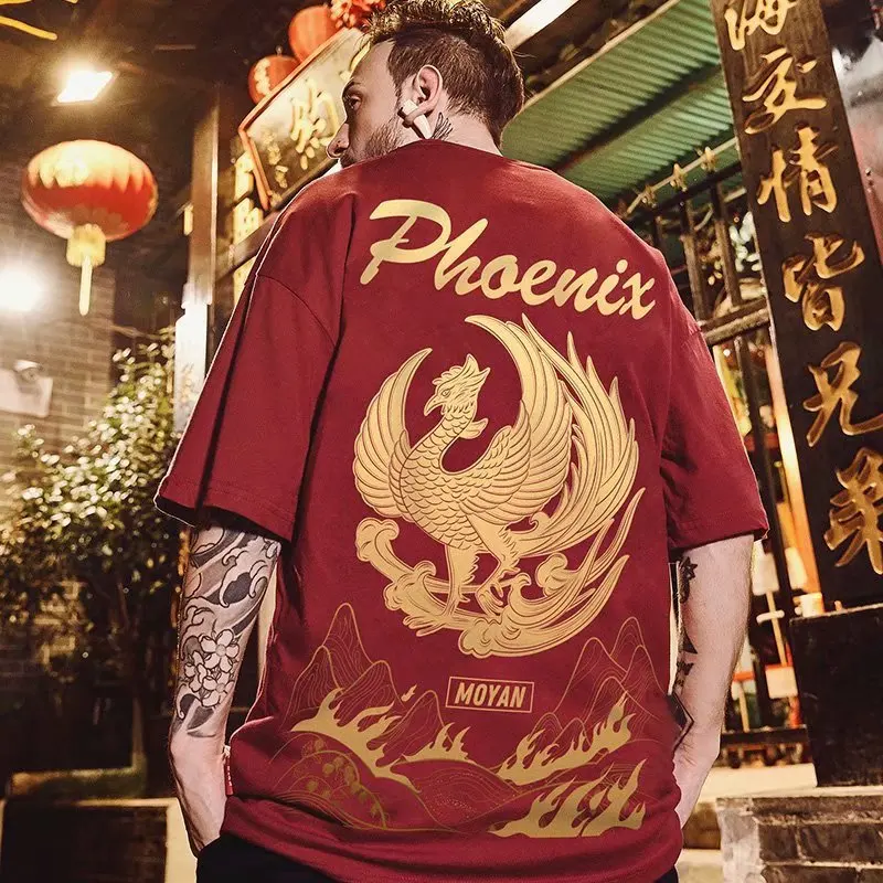 oversize short-sleeved T-shirt men's tide loose plus size men's national tide fattening tide brand summer dress half sleeves
oversize short-sleeved T-shirt men's tide loose plus size men's national tide fattening tide brand summer dress half sleeves