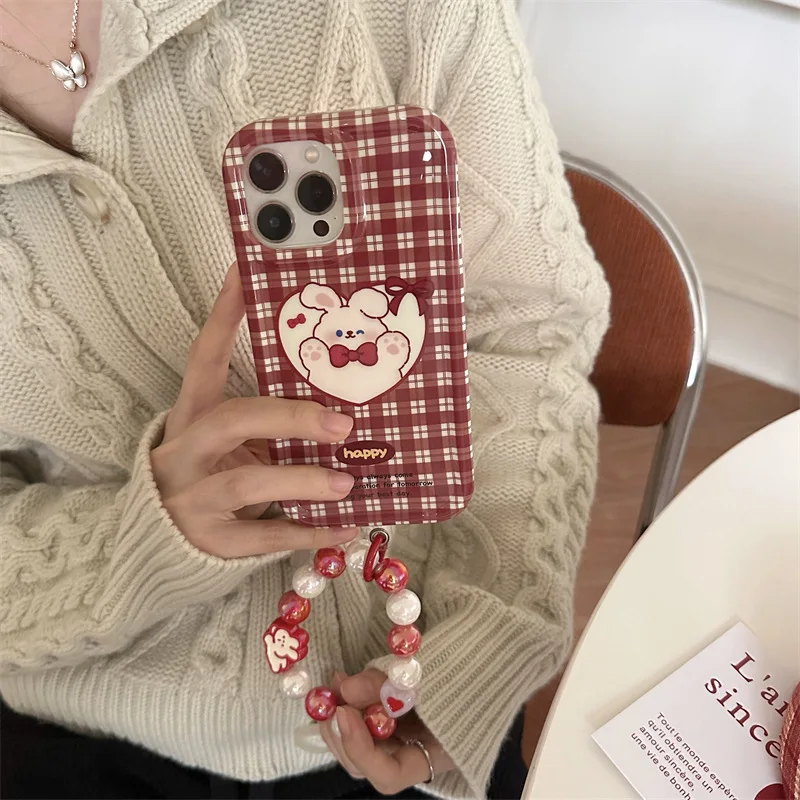 Cute Cartoon Red Checked Grain Love Bowknot Rabbit Mobile Phone Case For IPhone14 11 12 13 Pro Max Plus Airpods1 2 3 Pro
Cute Cartoon Red Checked Grain Love Bowknot Rabbit Mobile Phone Case For IPhone14 11 12 13 Pro Max Plus Airpods1 2 3 Pro