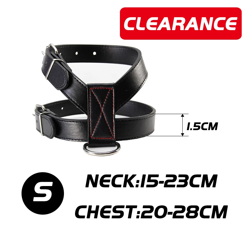 Clearance Durable Pu Cat Harness Vest Black Pet Harness Collar Adjustable Chest Strap for Kitten Puppy Leather Harnesses
Clearance Durable Pu Cat Harness Vest Black Pet Harness Collar Adjustable Chest Strap for Kitten Puppy Leather Harnesses