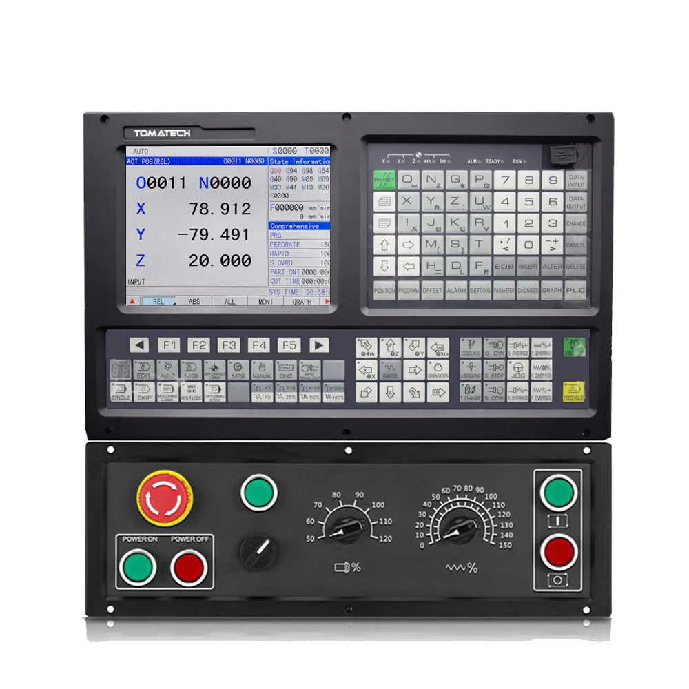 Used for retrofitting old CNC machines same to knd cnc controller mini cnc 5 axis controller systom
Used for retrofitting old CNC machines same to knd cnc controller mini cnc 5 axis controller systom