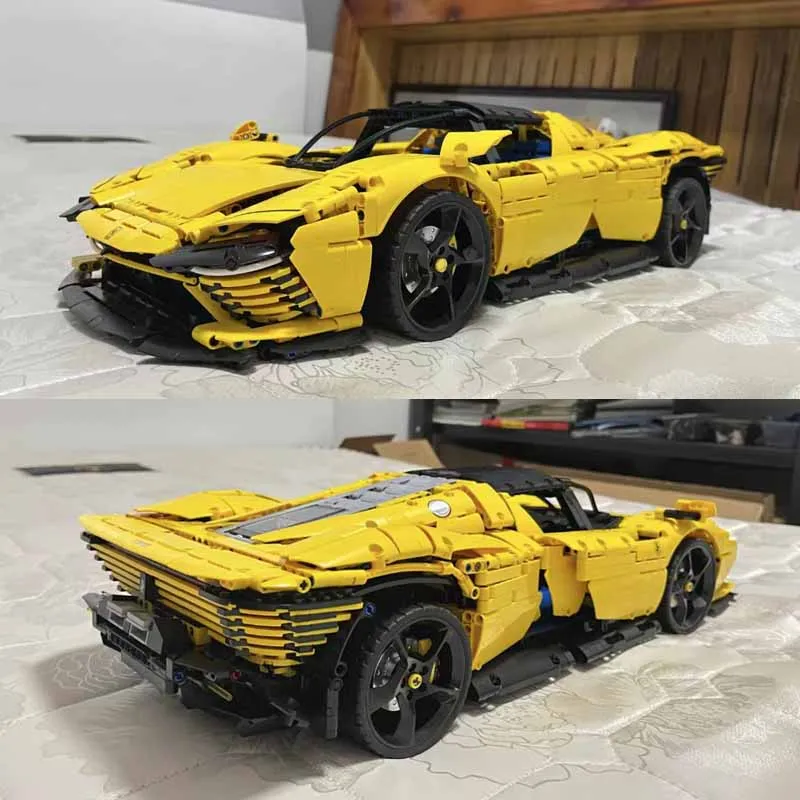 Yellow Daytona SP3 Vehicle Building Blocks with Motor Light APP RC Super Speed Sport Car Model Assembly Brick Kids Gifts 42143
Yellow Daytona SP3 Vehicle Building Blocks with Motor Light APP RC Super Speed Sport Car Model Assembly Brick Kids Gifts 42143